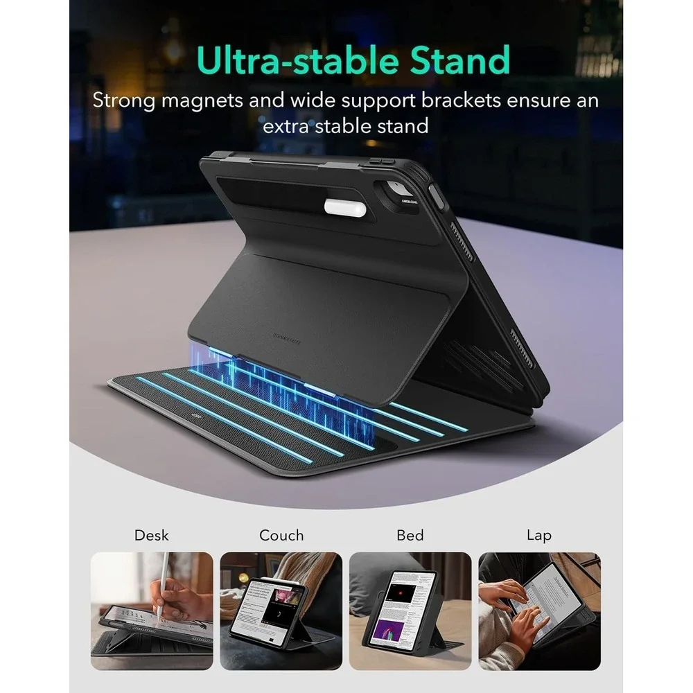 ESR Shift Series iPad Air 13in Case‎ M4 M3 M2 2024 2025 2026 Blue Stand